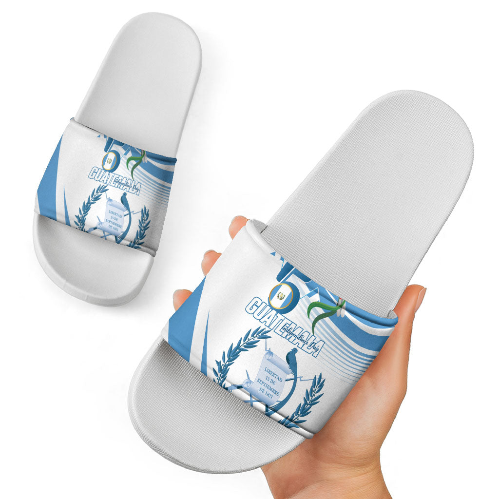 Guatemala 15 Septiembre 1821 Slide Sandals Happy Independence Day