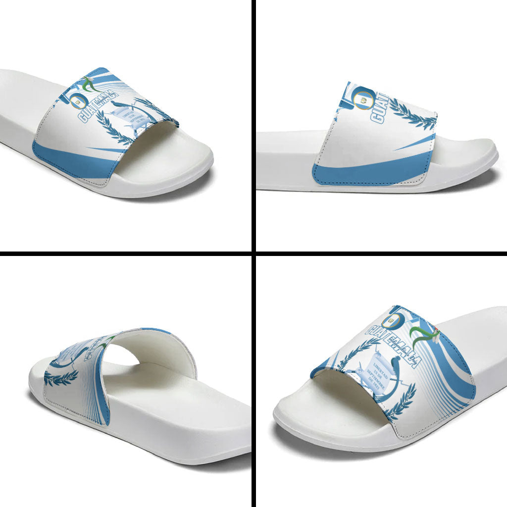 Guatemala 15 Septiembre 1821 Slide Sandals Happy Independence Day