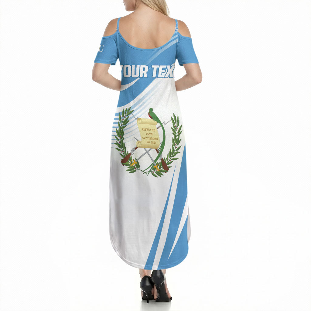 Personalized Guatemala 15 Septiembre 1821 Summer Maxi Dress Happy Independence Day