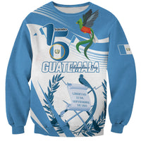Personalized Guatemala 15 Septiembre 1821 Sweatshirt Happy Independence Day