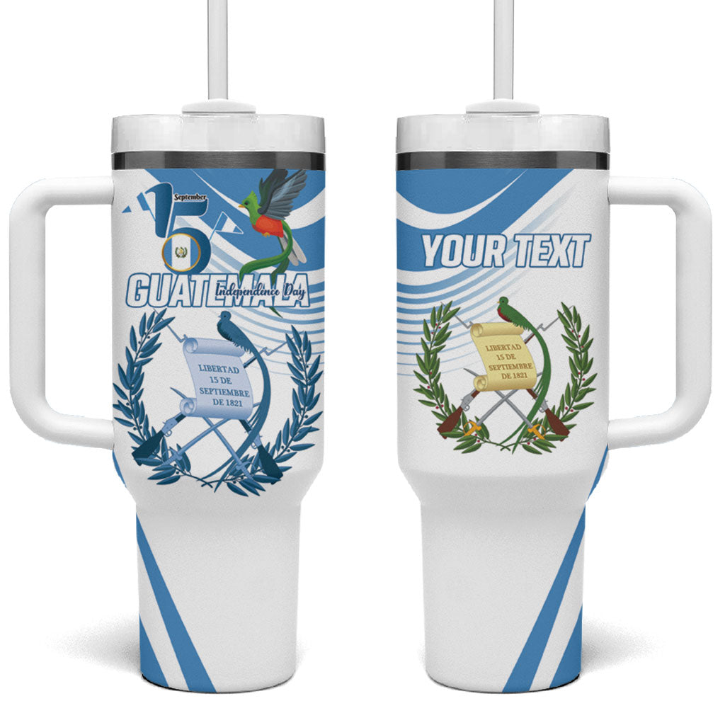 Personalized Guatemala 15 Septiembre 1821 Tumbler With Handle Happy Independence Day