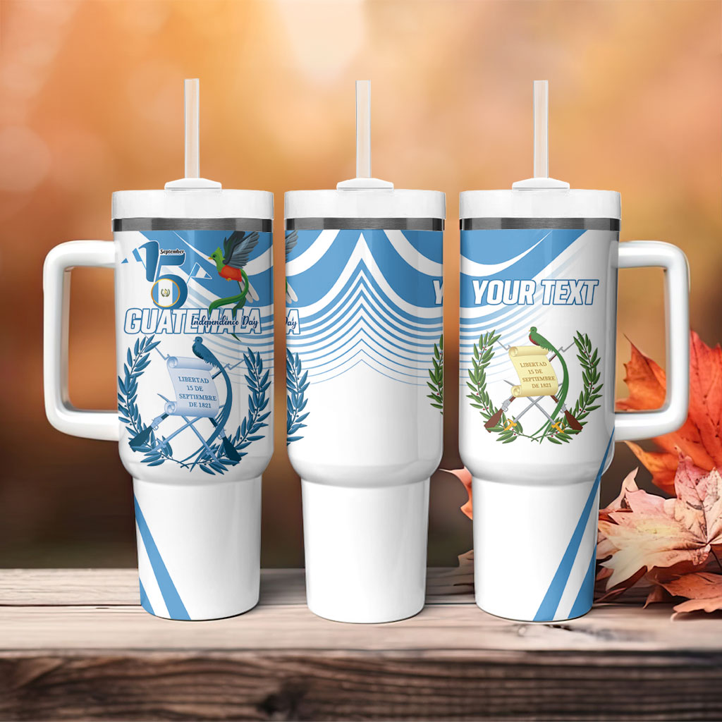 Personalized Guatemala 15 Septiembre 1821 Tumbler With Handle Happy Independence Day