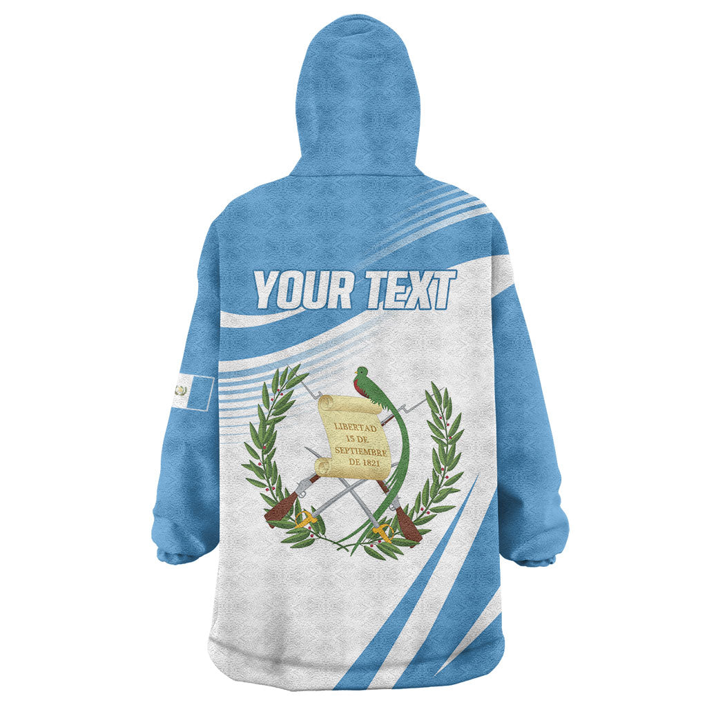 Personalized Guatemala 15 Septiembre 1821 Wearable Blanket Hoodie Happy Independence Day