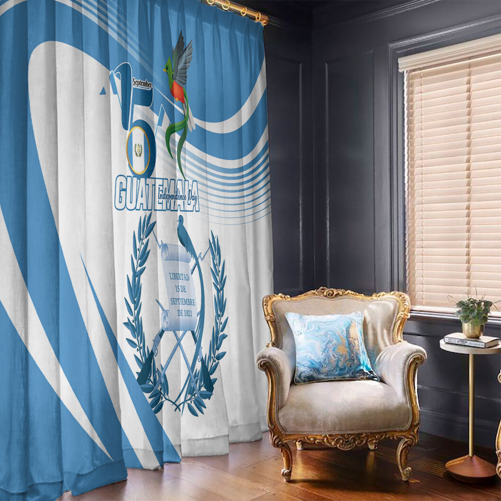 Guatemala 15 Septiembre 1821 Window Curtain Happy Independence Day