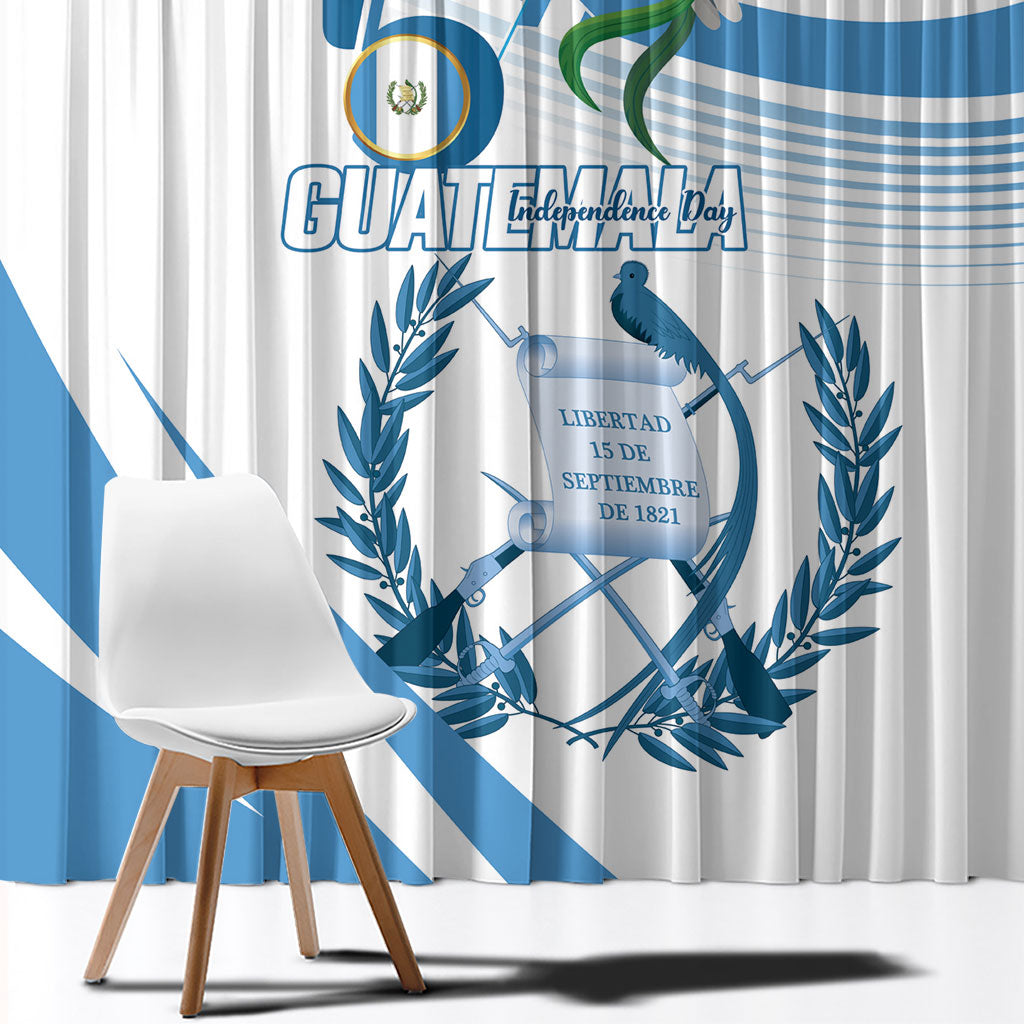 Guatemala 15 Septiembre 1821 Window Curtain Happy Independence Day
