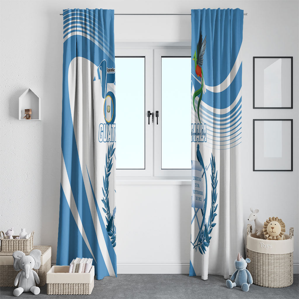 Guatemala 15 Septiembre 1821 Window Curtain Happy Independence Day