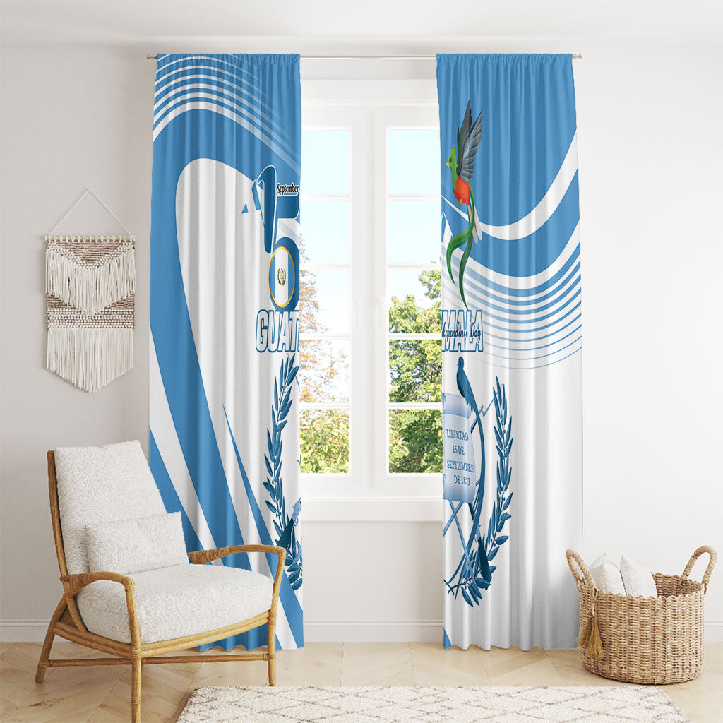 Guatemala 15 Septiembre 1821 Window Curtain Happy Independence Day