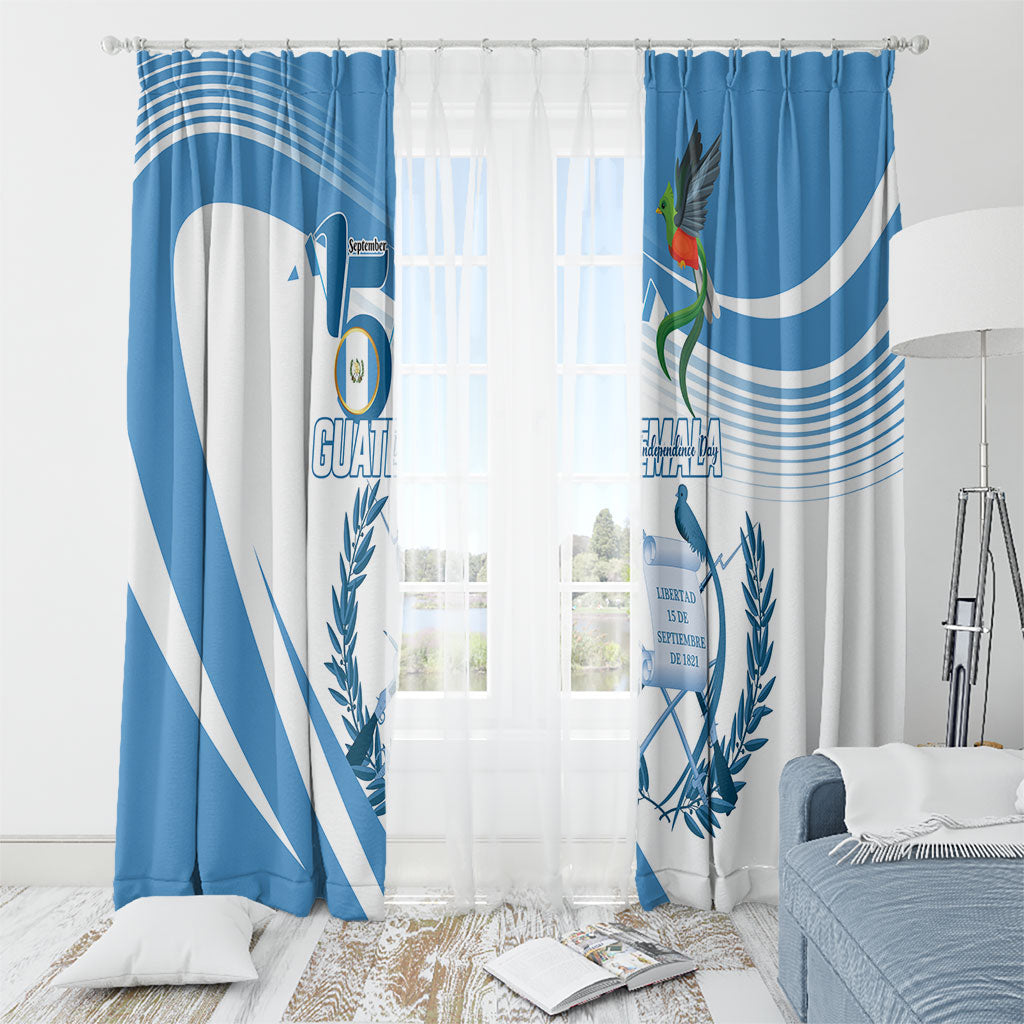 Guatemala 15 Septiembre 1821 Window Curtain Happy Independence Day