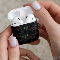 Guatemala Quetzal Bird Pattern AirPods Case Embroidery Effect