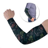 Guatemala Quetzal Bird Pattern Arm Sleeves Embroidery Effect
