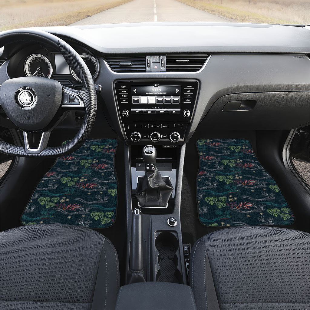 Guatemala Quetzal Bird Pattern Car Mats Embroidery Effect