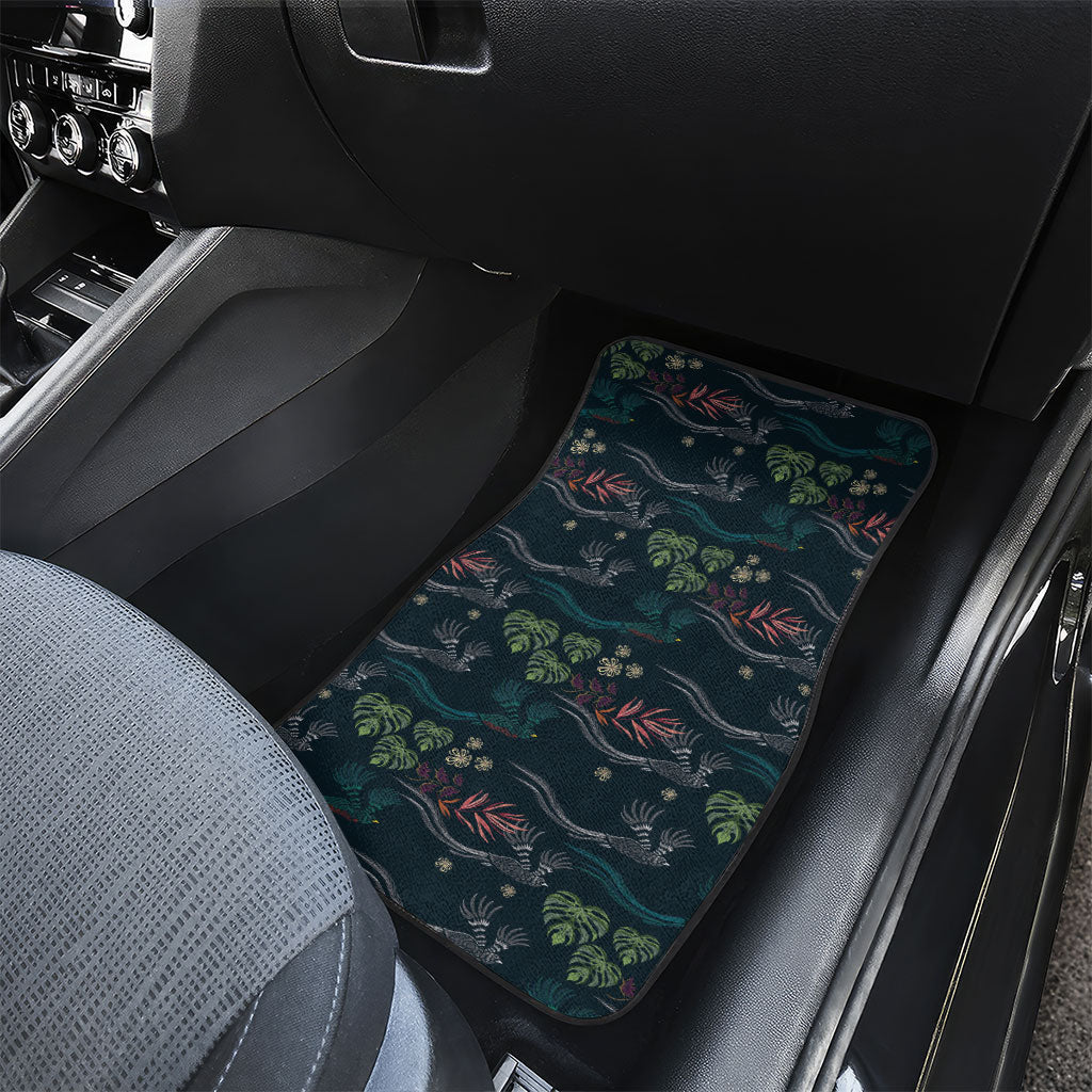 Guatemala Quetzal Bird Pattern Car Mats Embroidery Effect