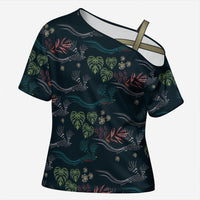 Guatemala Quetzal Bird Pattern Cross Shoulder Shirt Embroidery Effect