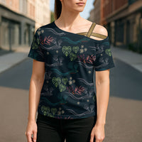 Guatemala Quetzal Bird Pattern Cross Shoulder Shirt Embroidery Effect