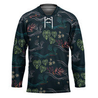 Guatemala Quetzal Bird Pattern Hockey Jersey Embroidery Effect