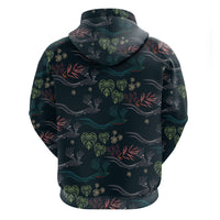 Guatemala Quetzal Bird Pattern Hoodie Embroidery Effect