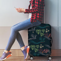 Guatemala Quetzal Bird Pattern Luggage Cover Embroidery Effect