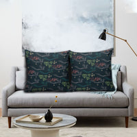 Guatemala Quetzal Bird Pattern Pillow Cover Embroidery Effect