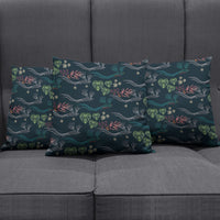 Guatemala Quetzal Bird Pattern Pillow Cover Embroidery Effect