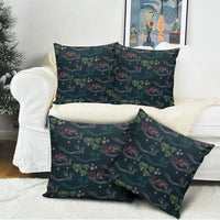 Guatemala Quetzal Bird Pattern Pillow Cover Embroidery Effect