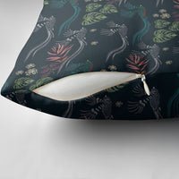 Guatemala Quetzal Bird Pattern Pillow Cover Embroidery Effect