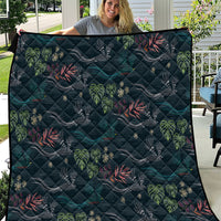 Guatemala Quetzal Bird Pattern Quilt Embroidery Effect