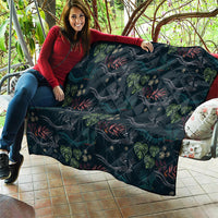 Guatemala Quetzal Bird Pattern Quilt Embroidery Effect