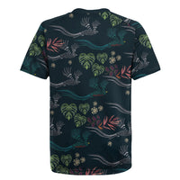 Guatemala Quetzal Bird Pattern Rugby Jersey Embroidery Effect