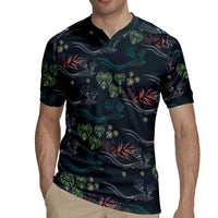 Guatemala Quetzal Bird Pattern Rugby Jersey Embroidery Effect