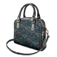 Guatemala Quetzal Bird Pattern Shoulder Handbag Embroidery Effect