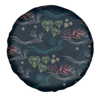 Guatemala Quetzal Bird Pattern Spare Tire Cover Embroidery Effect