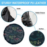 Guatemala Quetzal Bird Pattern Spare Tire Cover Embroidery Effect