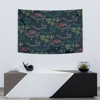 Guatemala Quetzal Bird Pattern Tapestry Embroidery Effect