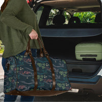 Guatemala Quetzal Bird Pattern Travel Bag Embroidery Effect