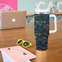 Guatemala Quetzal Bird Pattern Tumbler With Handle Embroidery Effect
