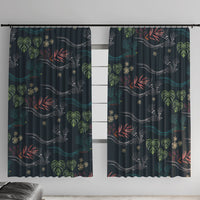 Guatemala Quetzal Bird Pattern Window Curtain Embroidery Effect