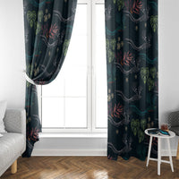 Guatemala Quetzal Bird Pattern Window Curtain Embroidery Effect