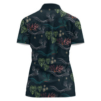 Guatemala Quetzal Bird Pattern Women Polo Shirt Embroidery Effect