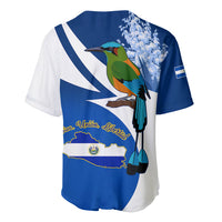 El Salvador Independence Day Baseball Jersey Motmot With Flor De Izote - Wonder Print Shop
