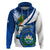 Personalised El Salvador Independence Day Hoodie Motmot With Flor De Izote - Wonder Print Shop