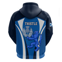 Scotland Rugby Hoodie Thistle With Scottish Lion - Wonder Print Shop
