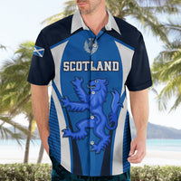 Custom Scotland Rugby Hawaiian Shirt Thistle With Scottish Lion - Wonder Print Shop