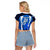 Custom Scotland Rugby Raglan Cropped T Shirt Thistle With Scottish Lion - Wonder Print Shop