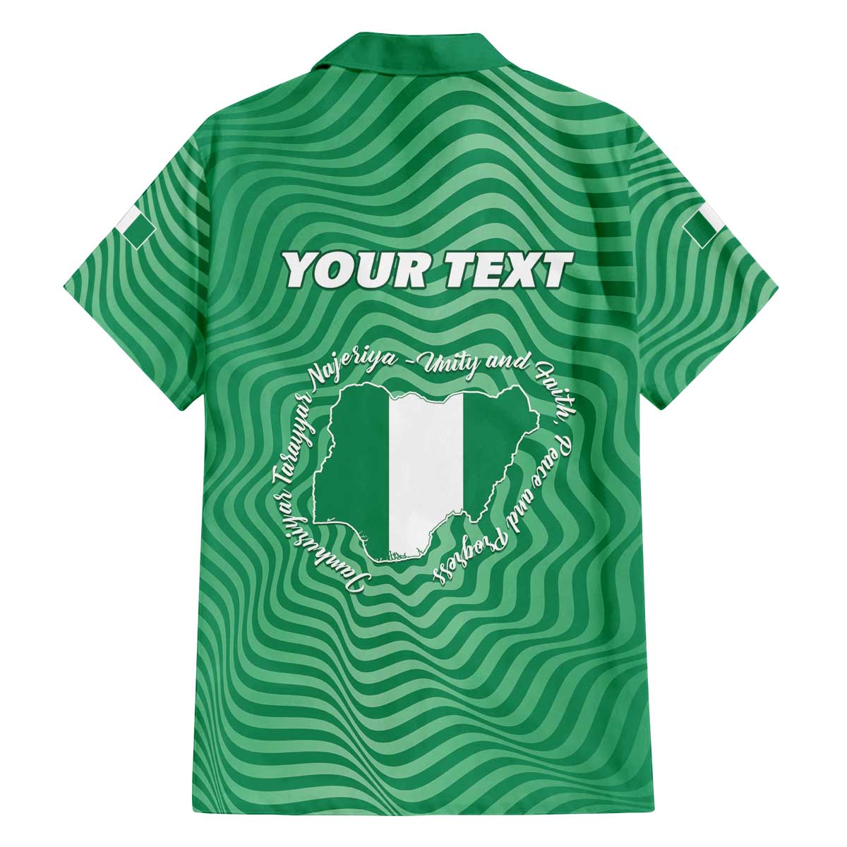 Personalized Nigeria Family Matching Off The Shoulder Long Sleeve Dress and Hawaiian Shirt Jamhuriyar Tarayyar Najeriya - Wonder Print Shop