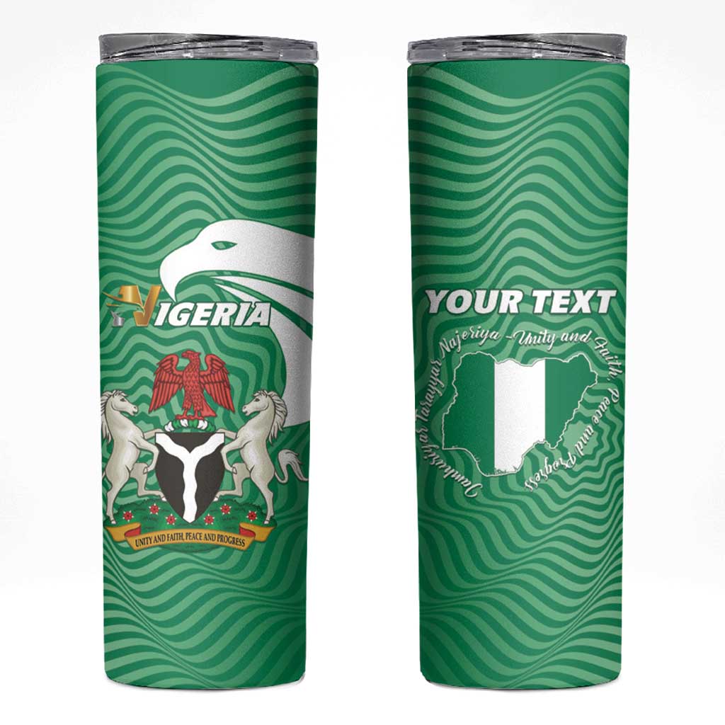 Personalized Nigeria Skinny Tumbler Jamhuriyar Tarayyar Najeriya - Wonder Print Shop