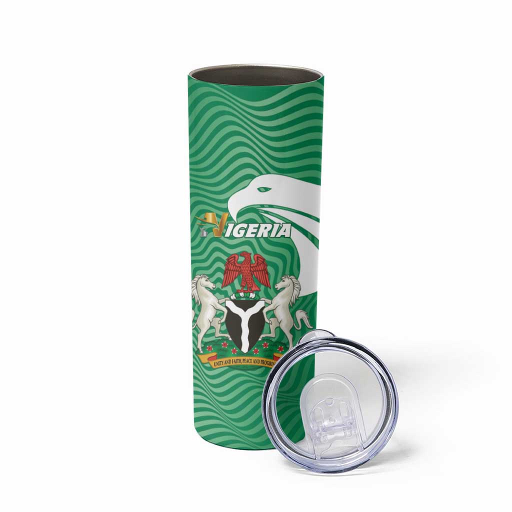 Personalized Nigeria Skinny Tumbler Jamhuriyar Tarayyar Najeriya - Wonder Print Shop
