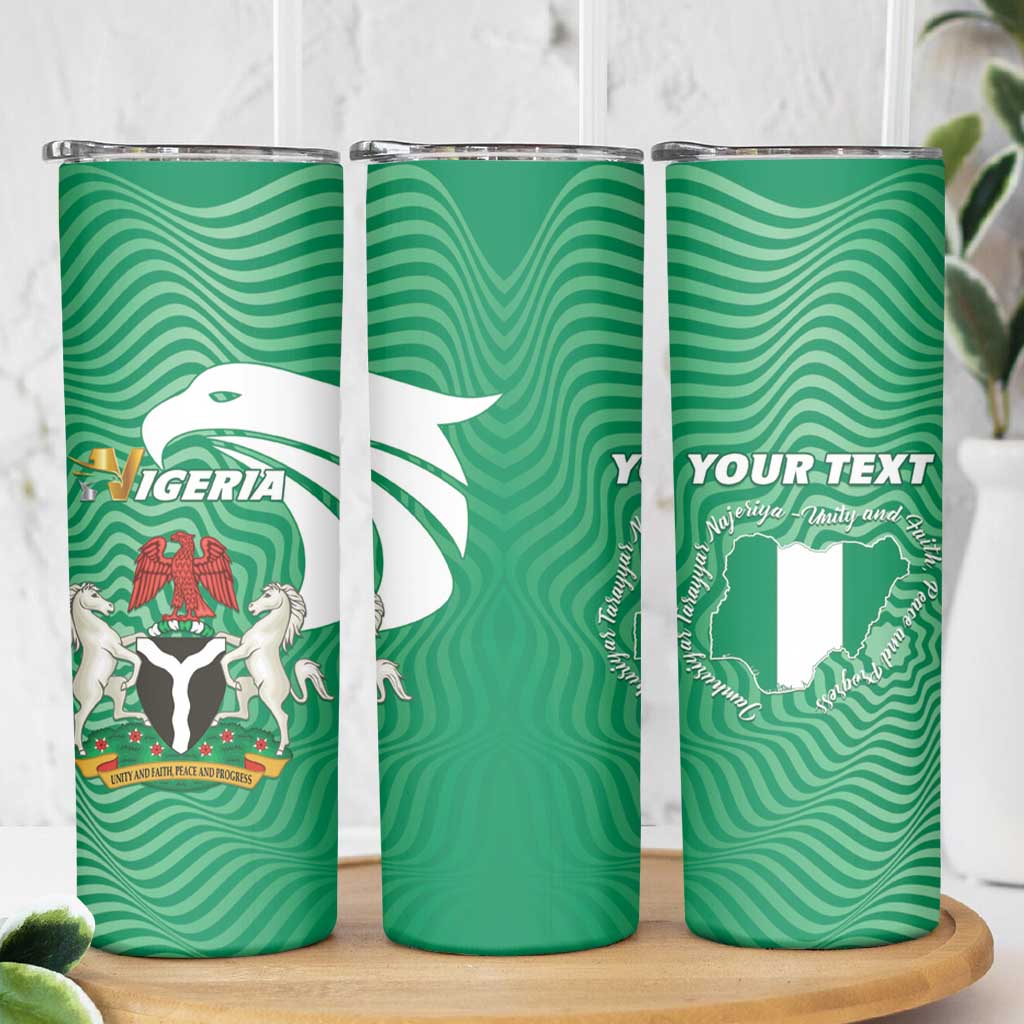 Personalized Nigeria Skinny Tumbler Jamhuriyar Tarayyar Najeriya - Wonder Print Shop