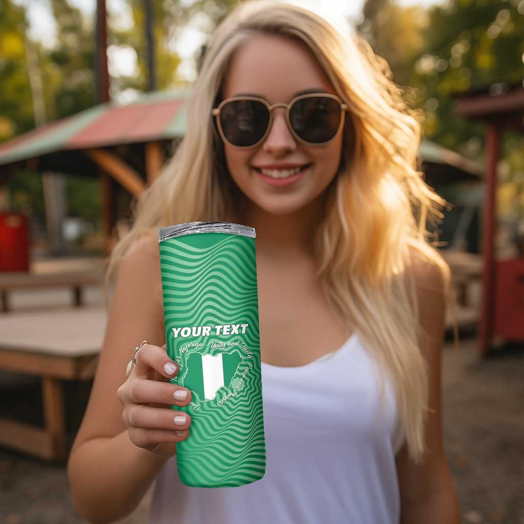 Personalized Nigeria Skinny Tumbler Jamhuriyar Tarayyar Najeriya - Wonder Print Shop
