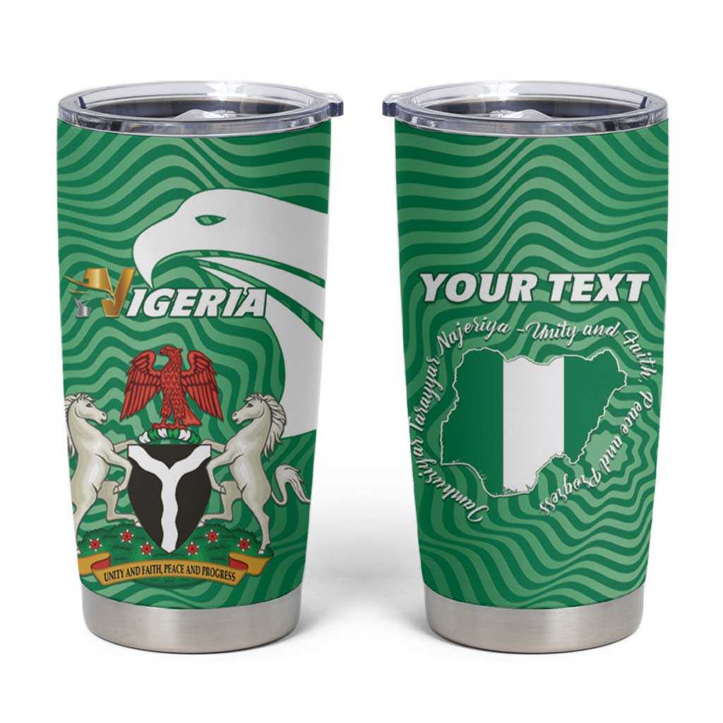 Personalized Nigeria Tumbler Cup Jamhuriyar Tarayyar Najeriya - Wonder Print Shop