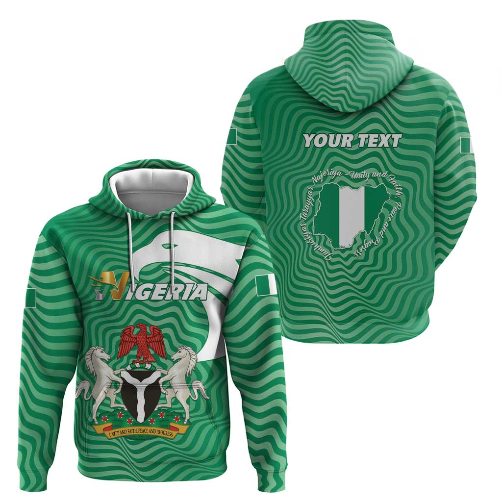 Personalized Nigeria Zip Hoodie Jamhuriyar Tarayyar Najeriya - Wonder Print Shop